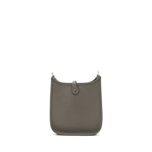 Hermes Mini Evelyn Clemence Gris Etain SHW Stamp Y