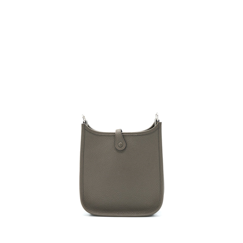 Hermes Mini Evelyn Clemence Gris Etain SHW Stamp Y