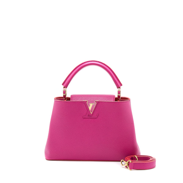 Louis Vuitton Capucines BB Calfskin Pink/Bright Orange GHW