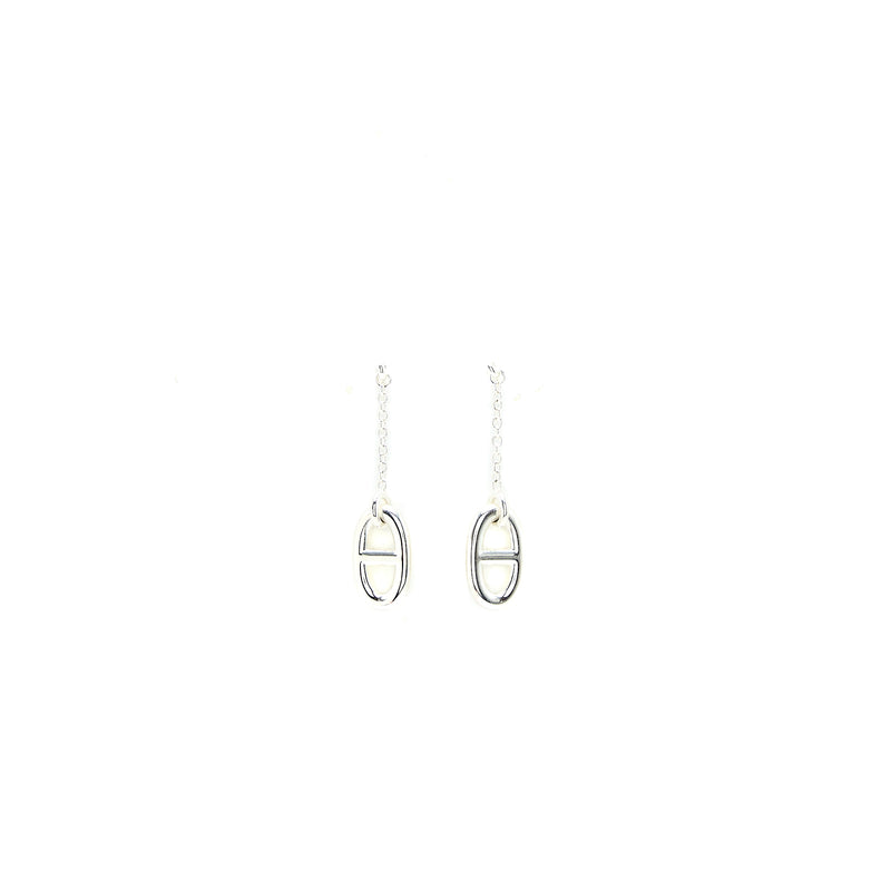 Hermes Medium Model Farandole Earrings Sliver