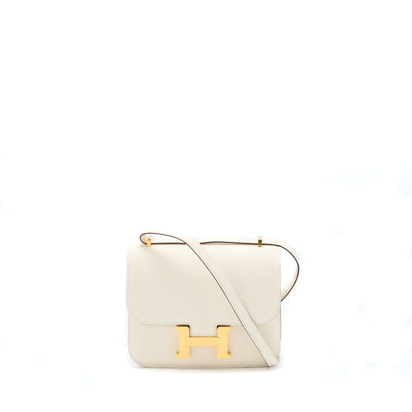 Hermes Mini Constance Chèvre Mysore Nata GHW Stamp U