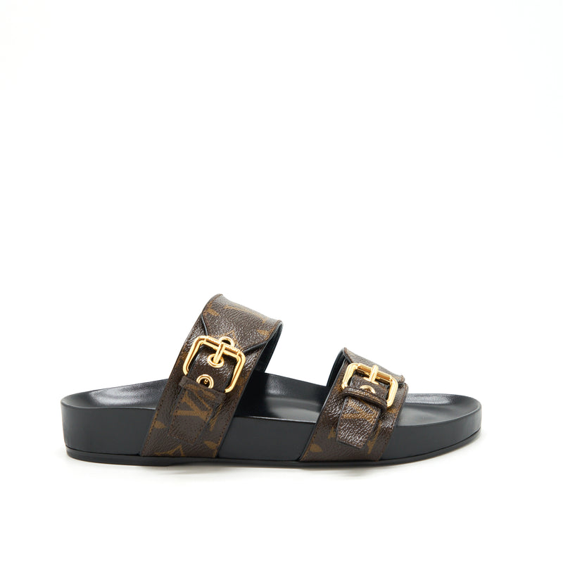 Louis Vuitton - Authenticated Bom Dia Sandal - Leather Brown for Women, Never Worn