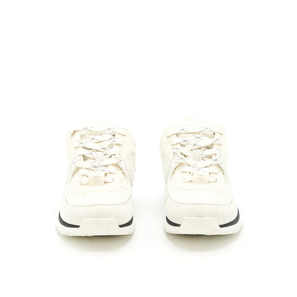Chanel Size 35 Sneakers White (Size Run Small）