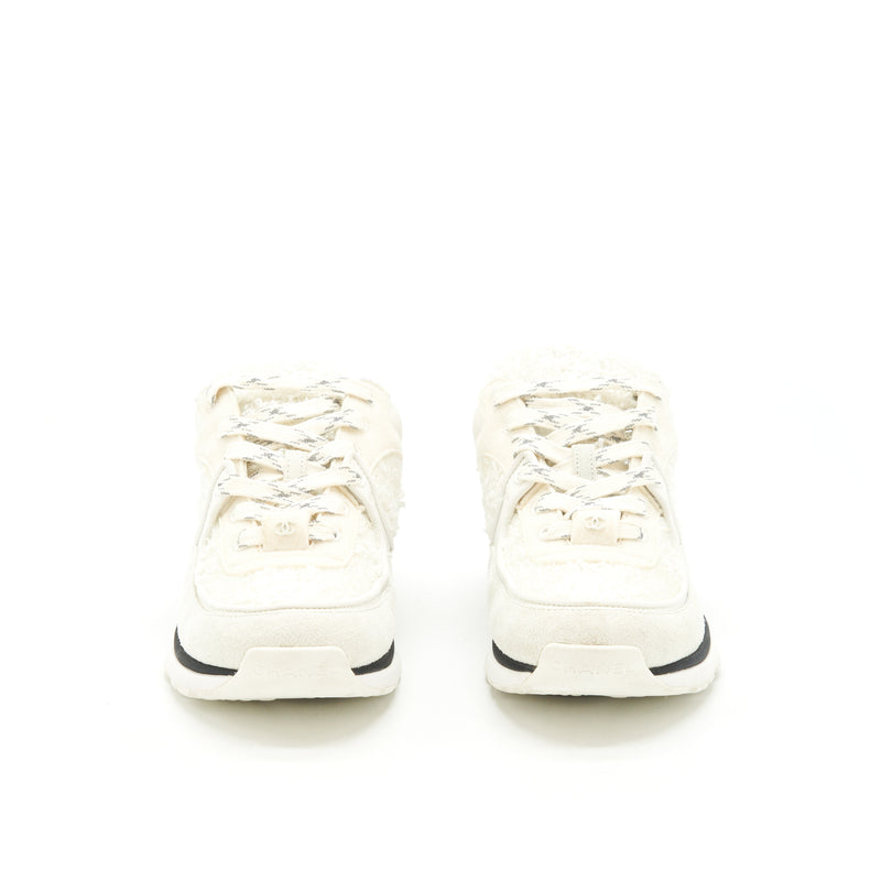 Chanel Size 35 Sneakers White (Size Run Small）