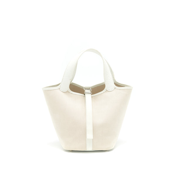 Hermes Vintage Picotin 18 Canvas Bag Stamp Square G