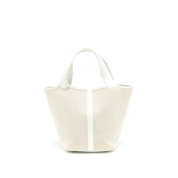 Hermes Vintage Picotin 18 Canvas Bag Stamp Square G
