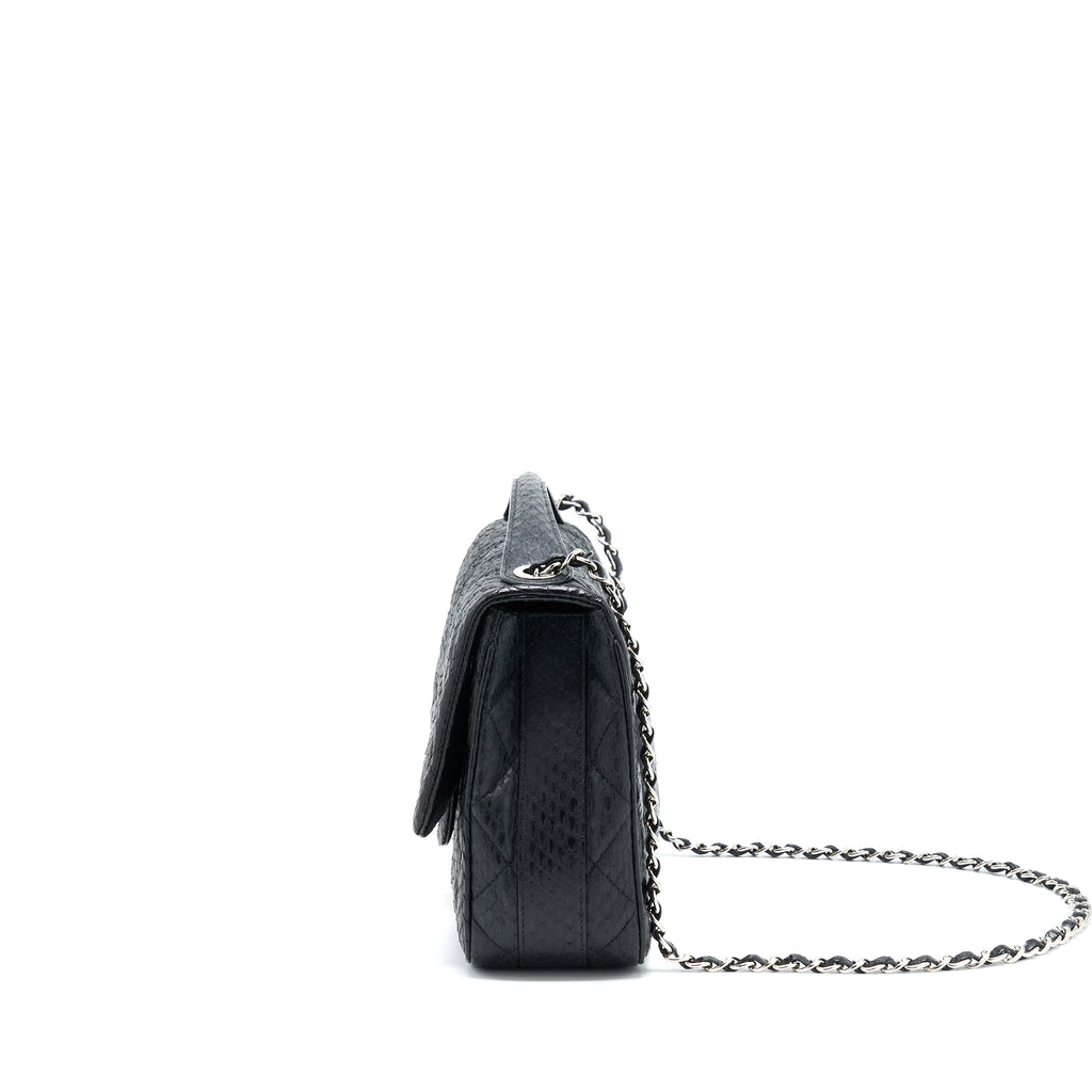 Top Handle Chanel Python Bag Chanel Top Handle Flap Bag Python Black SHW