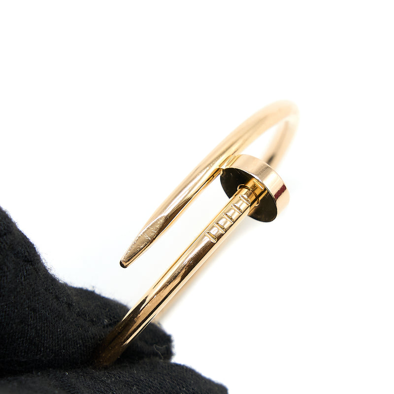 Cartier Size 15 Juste Un Clou Bracelet 18k Rose Gold
