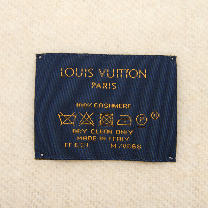 Louis Vuitton Reykjavik Gradient Scarf 190 x 45cm Cashmere Blue Rose