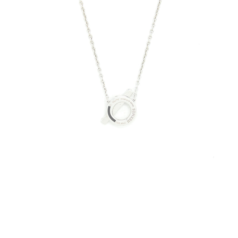 Hermes Finesse Necklace White Gold With Diamonds
