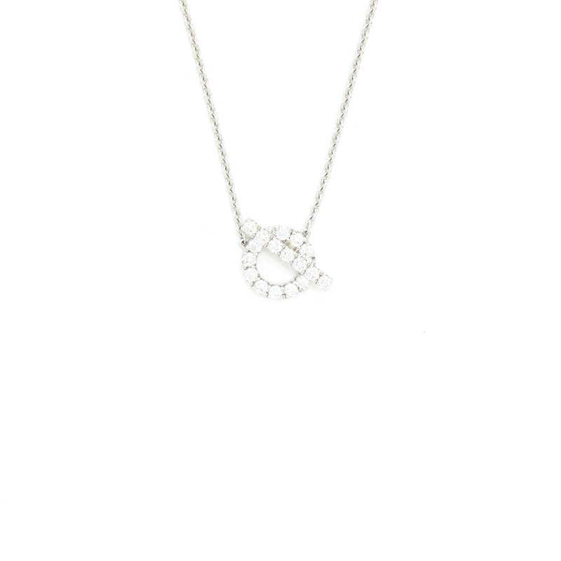 Hermes Finesse Necklace White Gold With Diamonds
