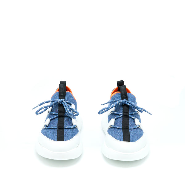 Hermes Size 38 Femme Addict Sneaker Multico Gris Argenete