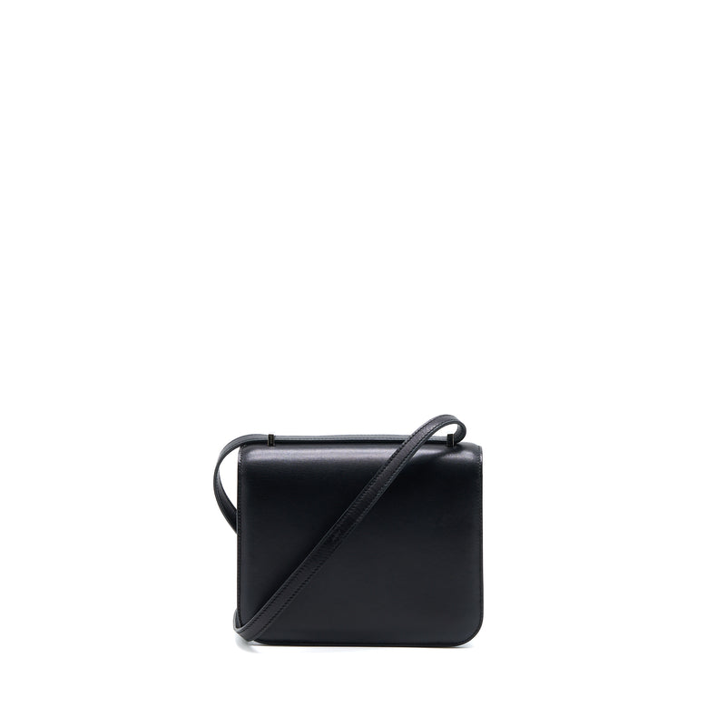 Hermes Mini Constance Sombre Black SHW Stamp A