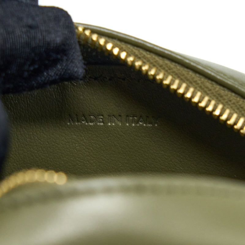 Celine Crossbody Oval Purse Calfskin Olive Green GHW