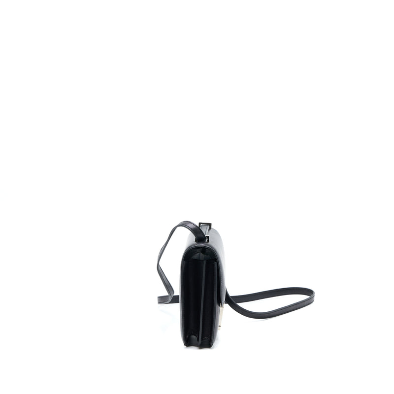 Hermes Mini Constance Sombre Black SHW Stamp A