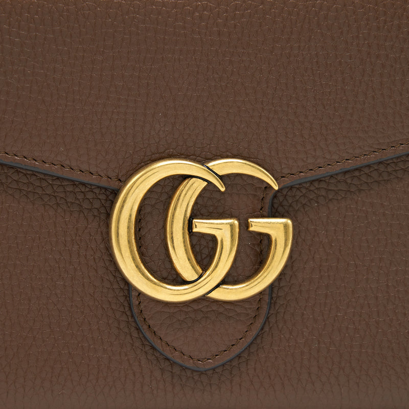 Gucci GG Marmont Chain Wallets Brown