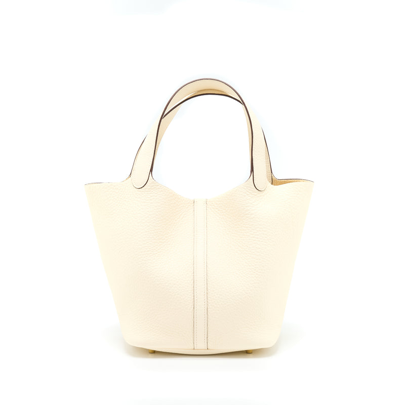 Hermes Picotin 22 Lock Bag Clemence Nata GHW Stamp Z