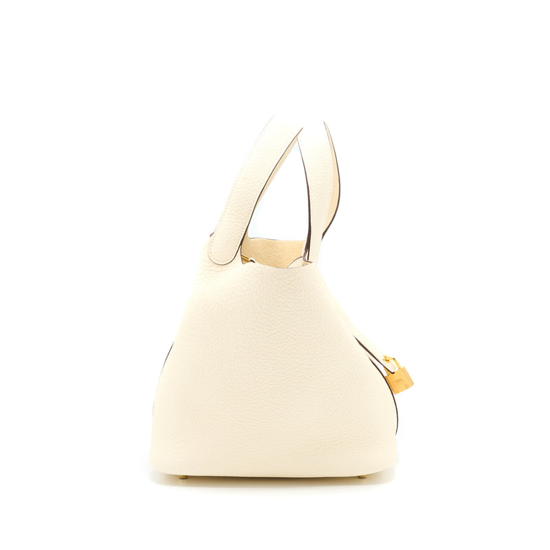 Hermes Picotin 22 Lock Bag Clemence Nata GHW Stamp Z