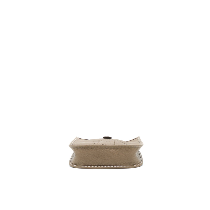 Hermes Mini Evelyne Clemence Etoupe GHW Stamp Z