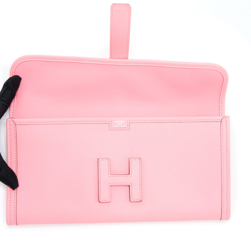 Hermes, Bags, Hermes Epsom Jige Elan 29 Clutch H In Pink