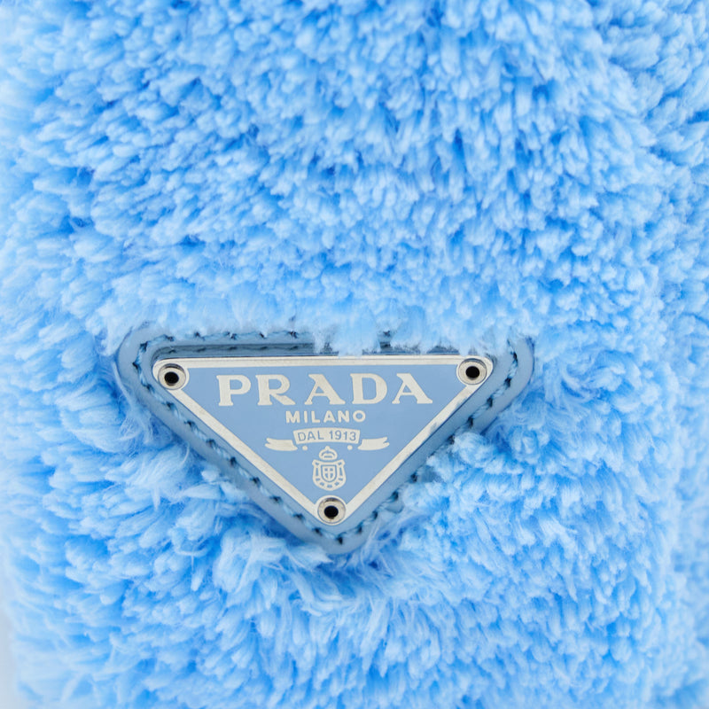 Prada Re-Edition 2000 Terry Mini Bag Blue SHW