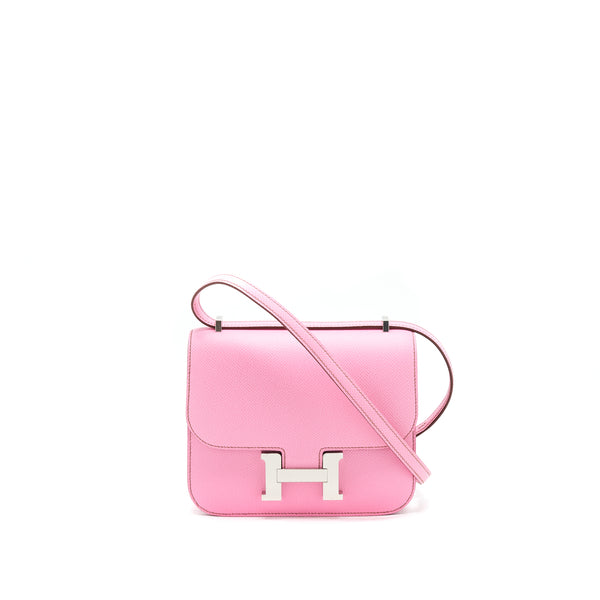 Hermes Mini Constance 5P Bubblegum Pink Epsom SHW Stamp Z