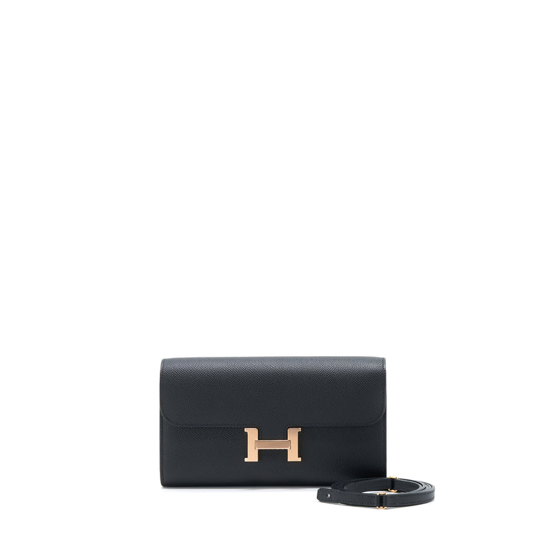 Hermes Constance To Go Epsom Black RGHW Stamp U