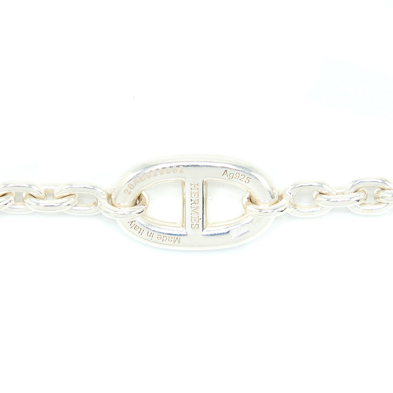 Hermes 160cm Farandole Long Necklace Silver Tone