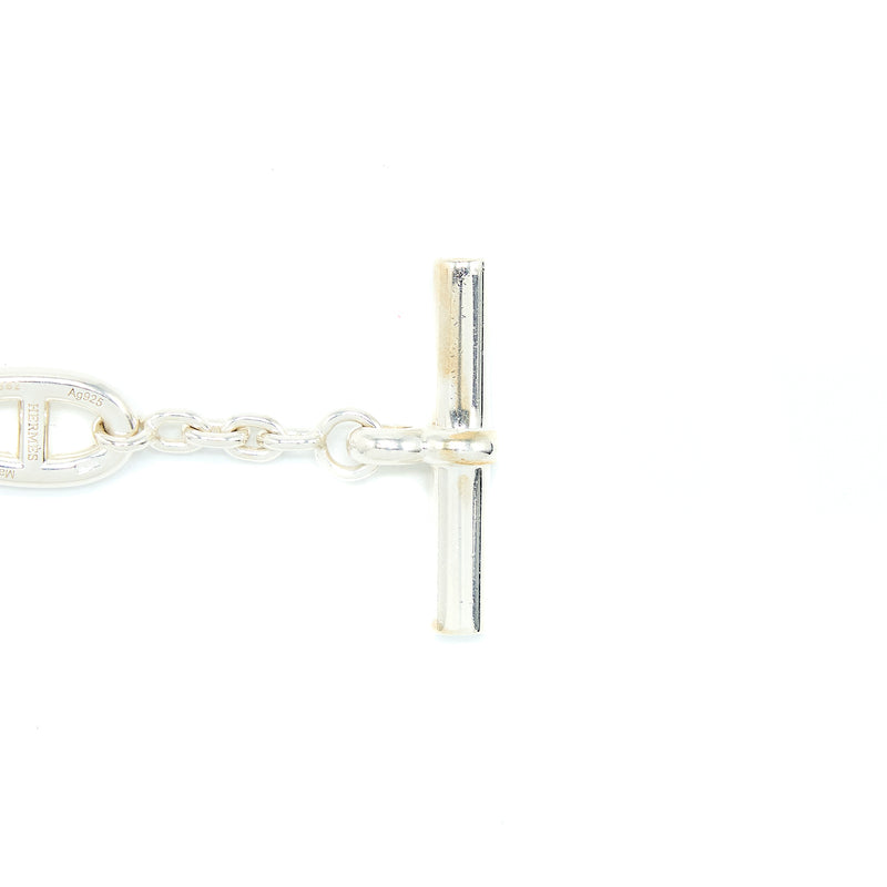 Hermes 160cm Farandole Long Necklace Silver Tone