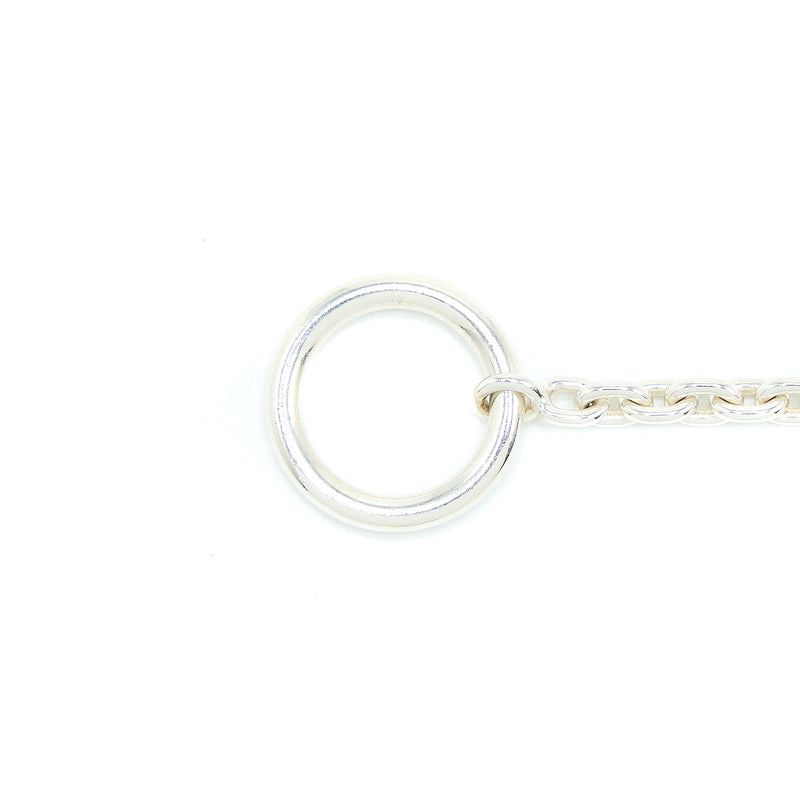 Hermes 160cm Farandole Long Necklace Silver Tone