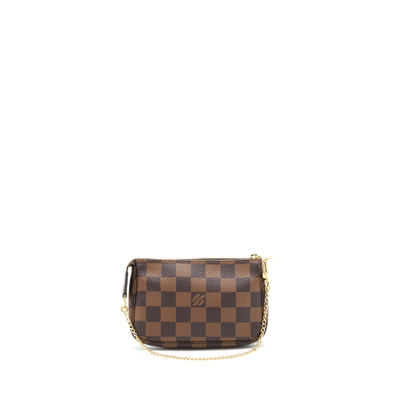 Louis Vuitton mini Pochette accessories damier Ebene Canvas