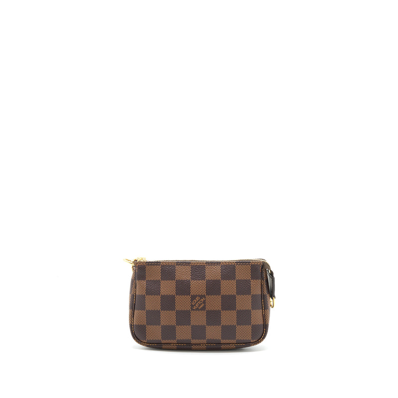 Louis Vuitton mini Pochette accessories damier Ebene Canvas