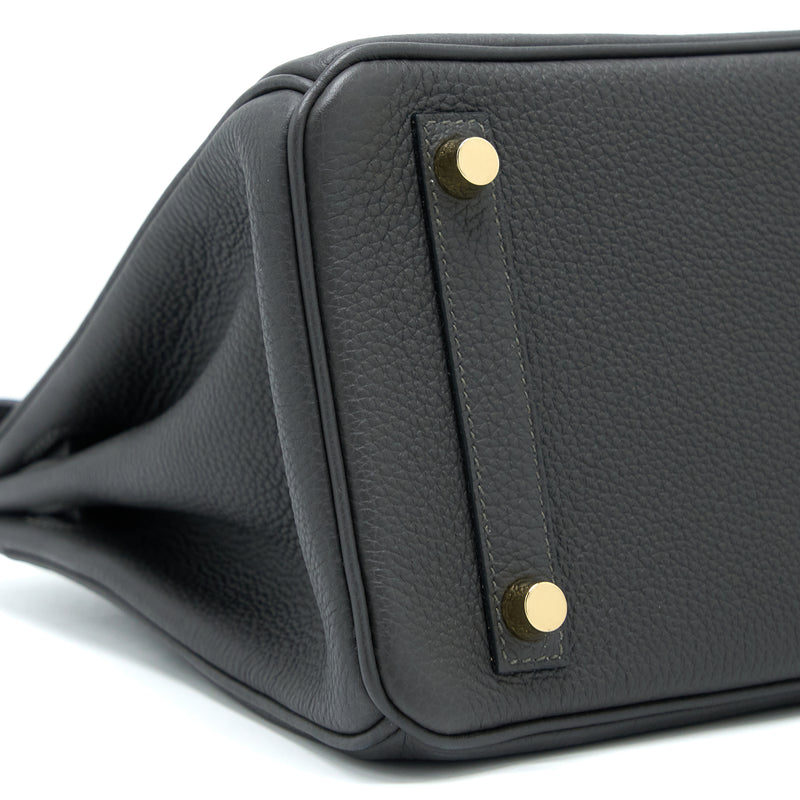Hermes Birkin 25 Togo Graphite GHW Stamp A