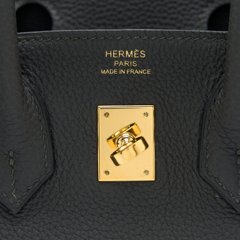 Hermes Birkin 25 Togo Graphite GHW Stamp A