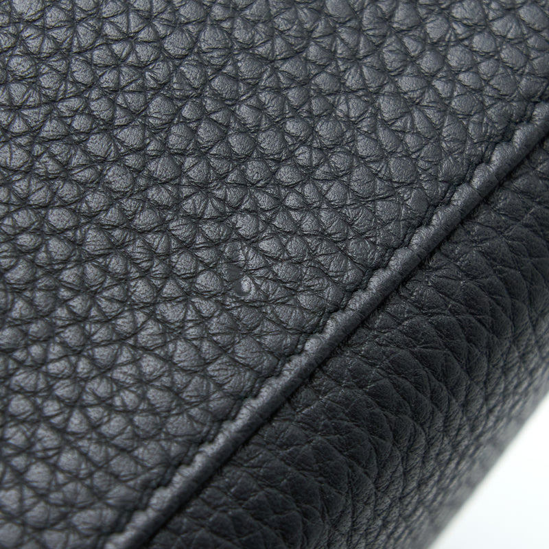 Hermes Kelly Ado Backpack Clemence Black SHW Stamp C