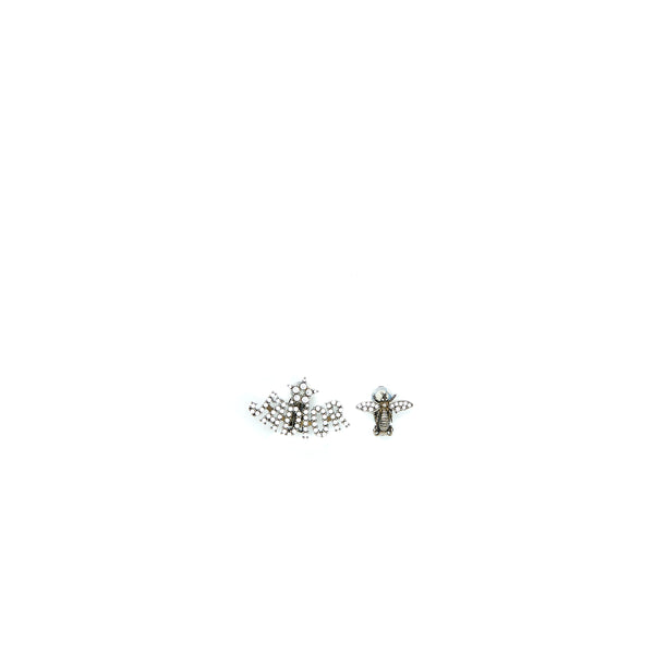 Dior Bee & J’adior Earrings Silver Tone