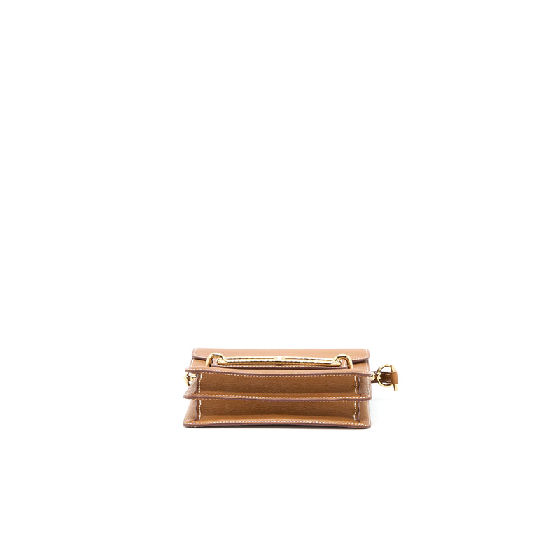 Hermes Mini Roulis Barenia Faubourg 34 Fauve GHW Stamp Y