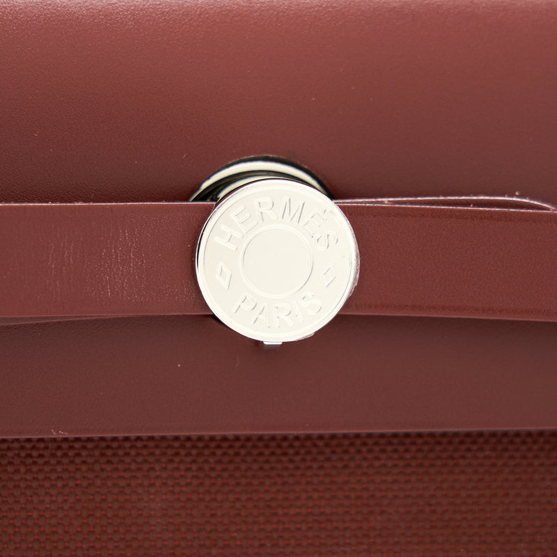 HERMES HERBAG ZIP 31 IN ROUGE H SHW