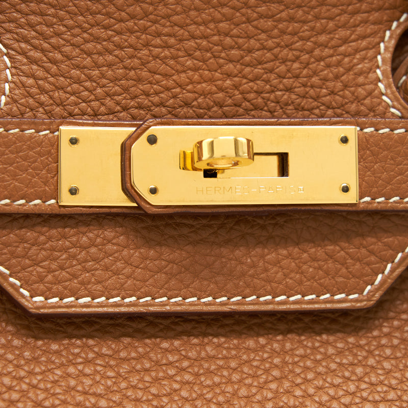 Hermes birkin35 Gold with GHW stamp Square P