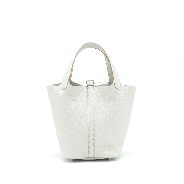 Hermes Picotin 18 Lock Bag 80 Gris Pale SHW Stamp Z