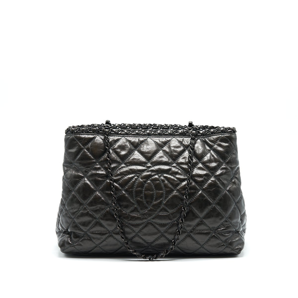 Chanel Quilted Tote Bag With Chain