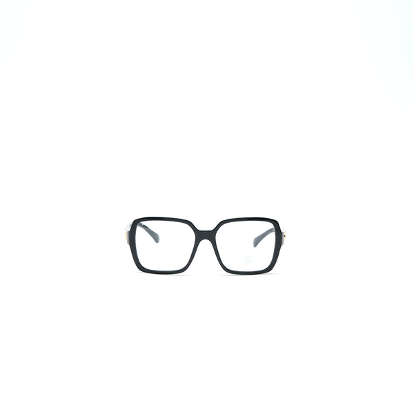 Chanel Square Glasses Frame Black
