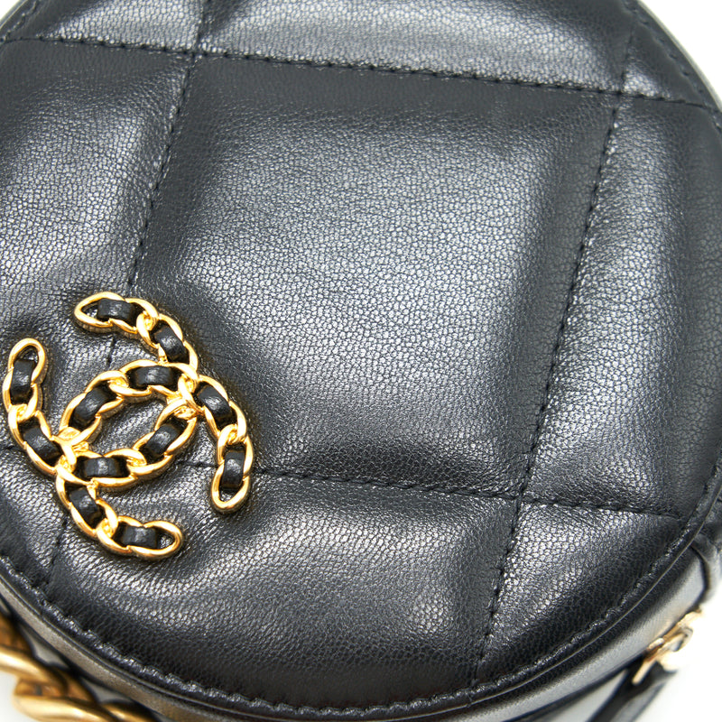 CHANEL 19 CLUTCH WITH CHAIN BLACK