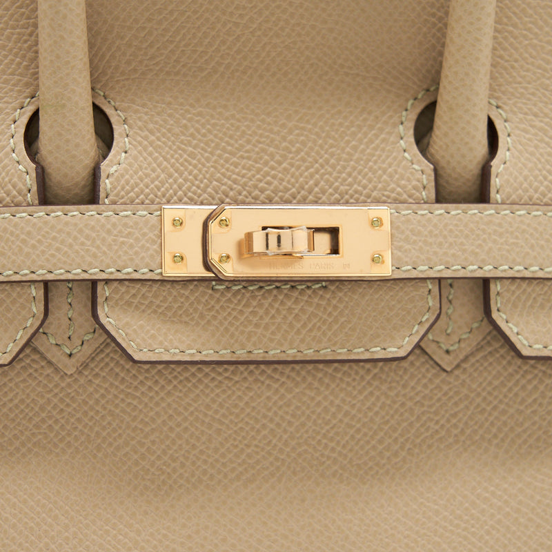 Hermes Birkin 25 Sellier Epsom Trench  RGHW stamp Z