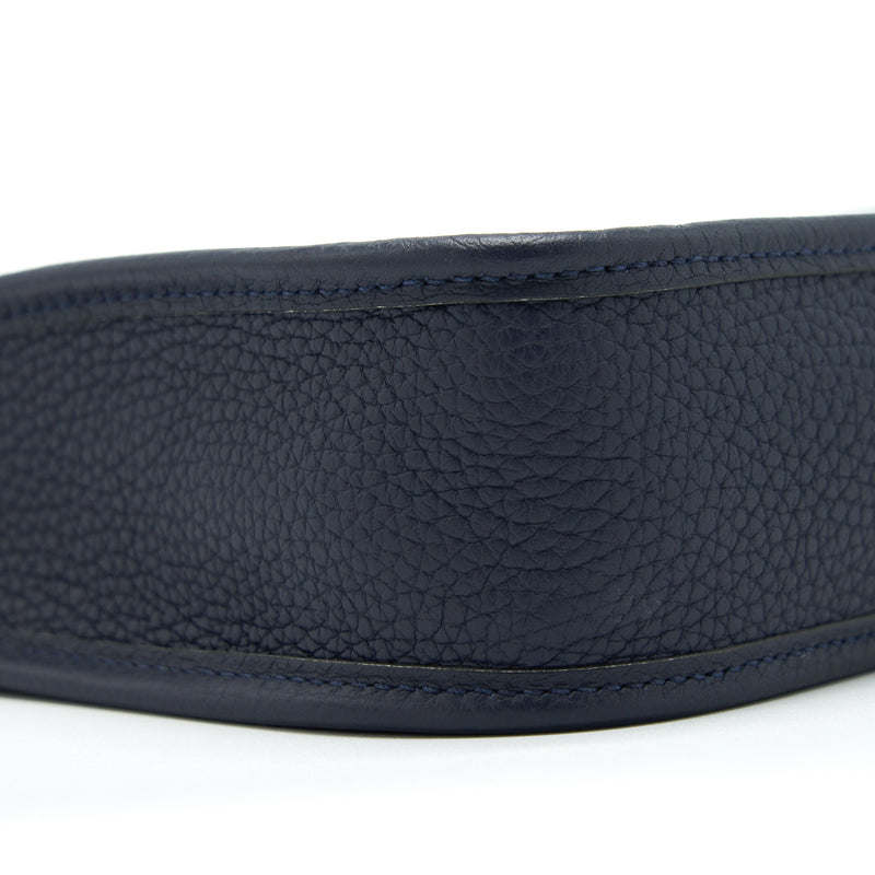 Hermes Mini Evelyne Clemence Blue Nuit/Blue Indigo GHW Year 2020