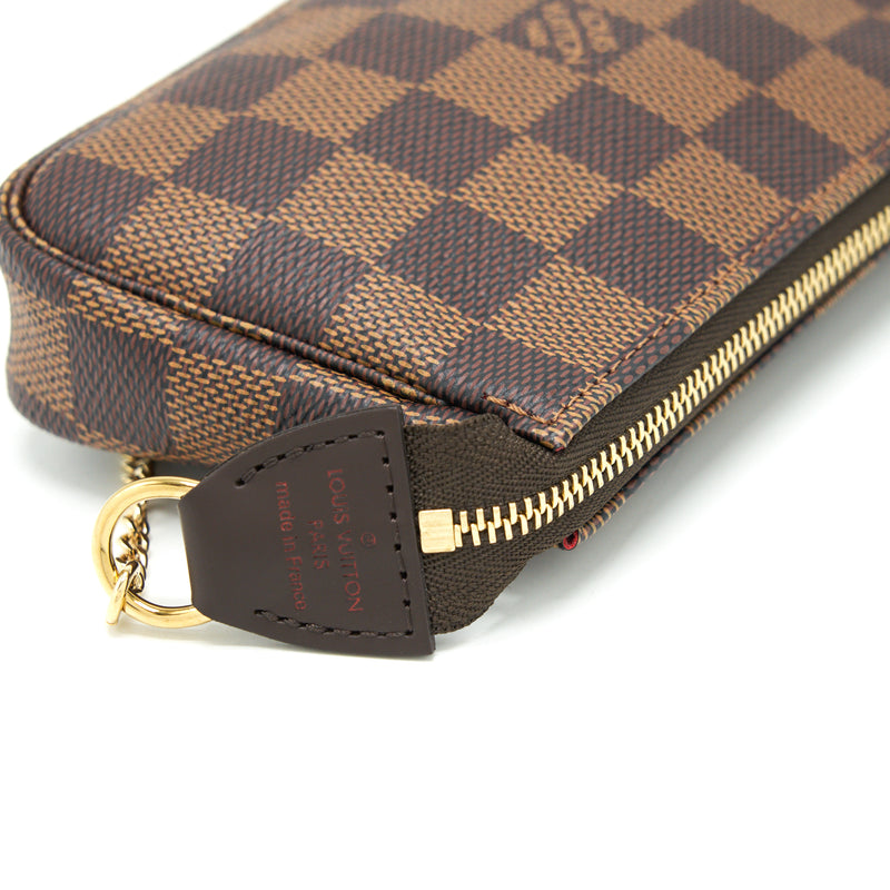 Louis Vuitton mini Pochette accessories damier Ebene Canvas