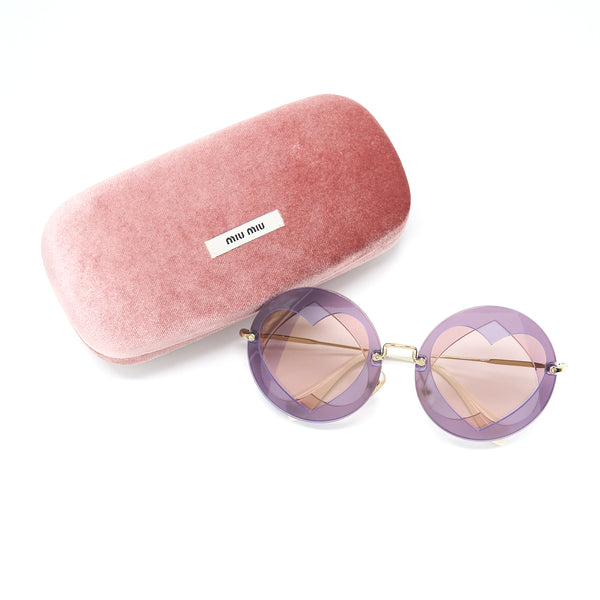 Miumiu Round Sunglasses Light Pink