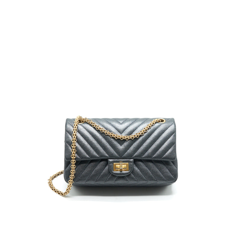Chanel Chevron Small 2.55 226 Reissue Bag Charcoal GHW