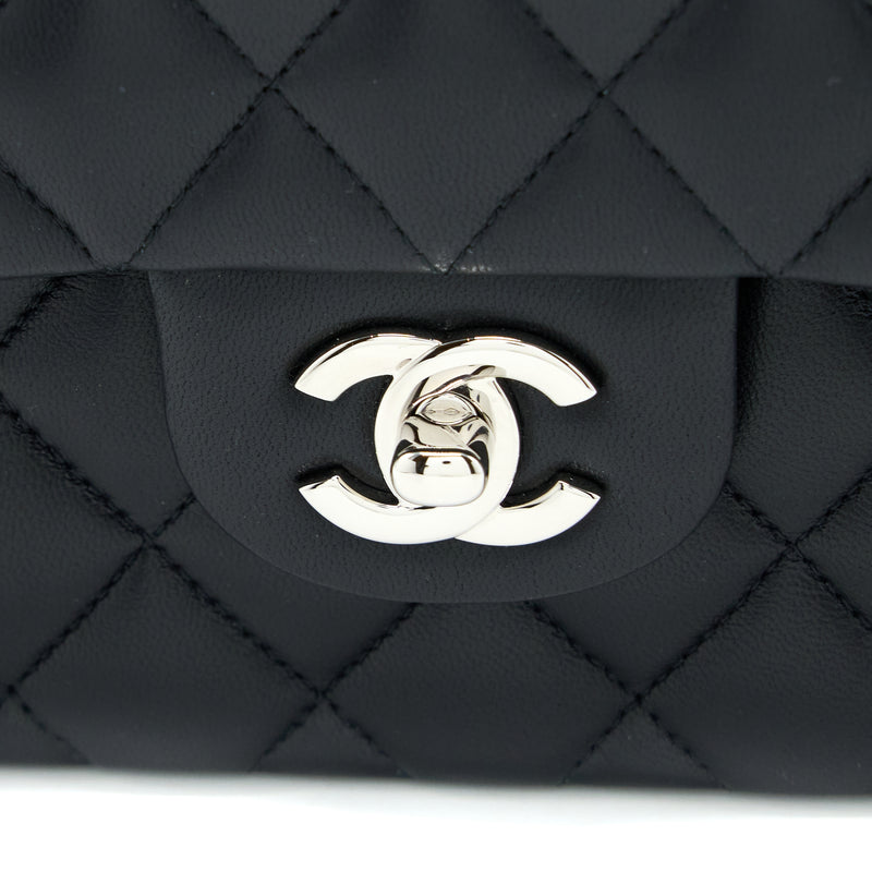Chanel Small Classic Double Flap Bag Lambskin Black SHW