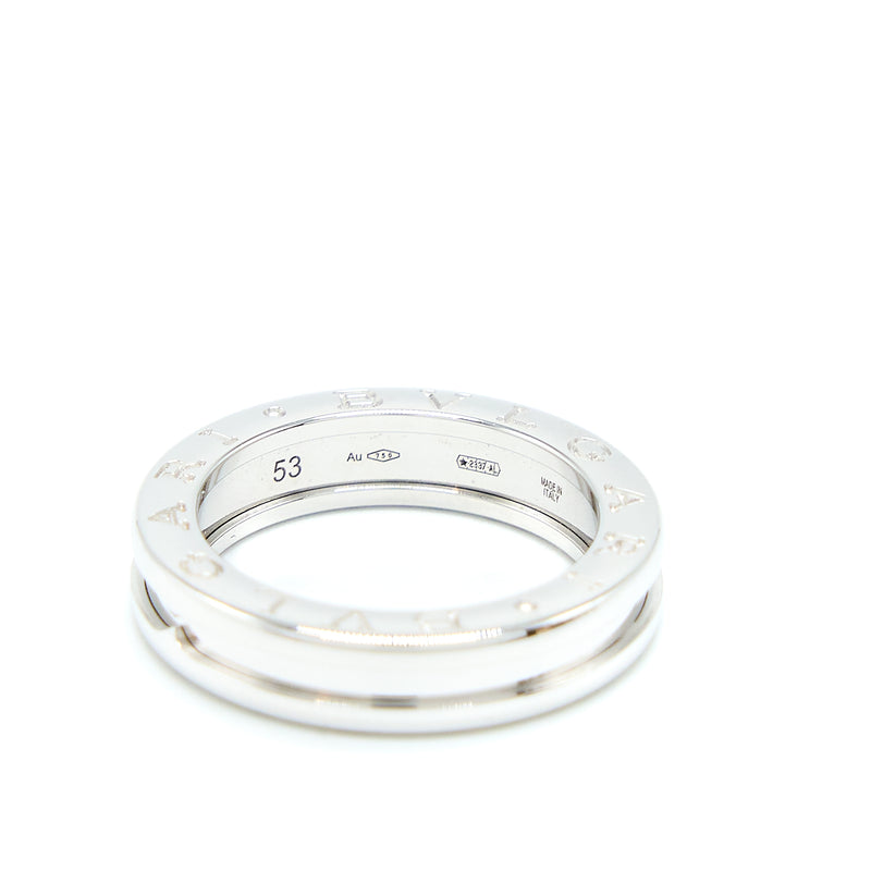 BVLGARI Size 53 B.Zero1 One-Band Ring White Gold